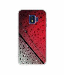 Amazon Brand - Solimo Designer Water Drop On Glass UV Printed Soft Back Case Mobile Cover for Samsung Galaxy J2 Core