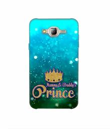 Amazon Brand - Solimo Designer Mummy & Daddy's Prince 3D Printed Hard Back Case Mobile Cover for Samsung Galaxy J2 (2016)