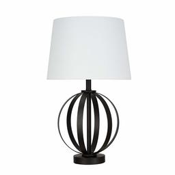 Amazon Brand – Ravenna Home Round Base Table Lamp with LED Light Bulb, 20