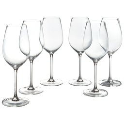 Amazon Brand – Stone & Beam Traditional White Wine Glass, 16-Ounce, Set of 6