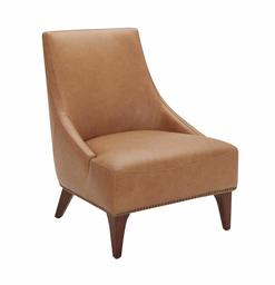 Amazon Brand – Stone & Beam Shorebrook Deep Leather Accent Chair, 27.6