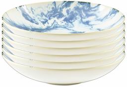 Klinknagel 6-delige Reactieve Glazen Dinner Bowl 6 Bowl Set Lapis marmer