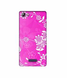 Amazon Brand - Solimo Designer Flower Pattern 3D Printed Hard Back Case Mobile Cover for Micromax Canvas 5 E481