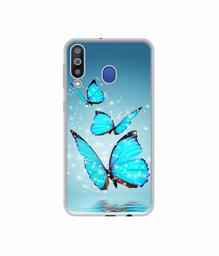 Amazon Brand - Solimo Designer Flying Butterflies UV Printed Soft Back Case Mobile Cover for Samsung Galaxy M30