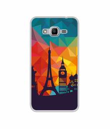 Amazon Brand - Solimo Designer Colored Paris UV Printed Soft Back Case Mobile Cover for Samsung Galaxy J2 Ace