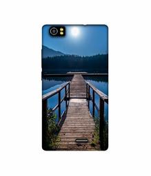 Amazon Brand - Solimo Designer Wooden Beach UV Printed Soft Back Case Mobile Cover for Lava Iris X5 4G