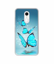 Amazon Brand - Solimo Designer Flying Butterflies UV Printed Soft Back Case Mobile Cover for Spice V801