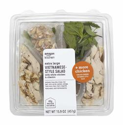 AMAZON KITCHEN, EXTRA LARGE VIETNAMESE-STYLE SALAD WITH WHITE CHICKEN & CILANTRO, 15.9 OZ