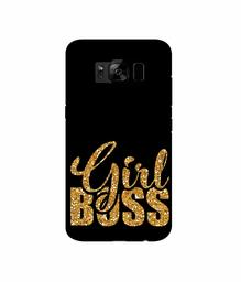 Amazon Brand - Solimo Designer Sparkle Girl Boss 3D Printed Hard Back Case Mobile Cover for Samsung Galaxy S8 Plus