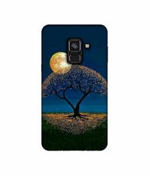 Amazon Brand - Solimo Designer Dark Night View UV Printed Soft Back Case Mobile Cover for Samsung Galaxy A8 Plus