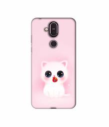 Amazon Brand - Solimo Designer Kitty 3D Printed Hard Back Case Mobile Cover for Nokia 8.1