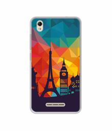 Amazon Brand - Solimo Designer Colored Paris UV Printed Soft Back Case Mobile Cover for Lava Z60