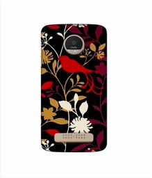 Amazon Brand - Solimo Designer Flower Bunch Pain On Cloth 3D Printed Hard Back Case Mobile Cover for Motorola Moto Z Play