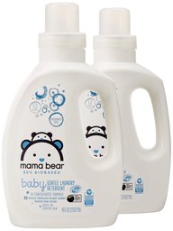 Amazon Brand - Mama Bear Gentle Baby Laundry Detergent, 95% Biobased, Fragrance Free, 40 Ounce (Pack of 2, 53 Loads Each)