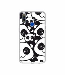 Amazon Brand - Solimo Designer Panda Texture UV Printed Soft Back Case Mobile Cover for Realme 3 Pro