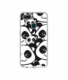 Amazon Brand - Solimo Designer Panda Texture UV Printed Soft Back Case Mobile Cover for Oppo A7