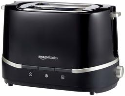 AmazonBasics - Tostadora (800 W, 2 ranuras), color negro