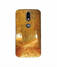 Amazon Brand - Solimo Designer Autumn Scene 3D Printed Hard Back Case Mobile Cover for Motorola Moto G4 Plus (with Logo Cut)