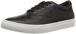 Amazon Brand 206 Collective Tenis con Cordones para Hombre,Cuero Negro,12