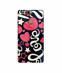 Amazon Brand - Solimo Designer Love You 3D Printed Hard Back Case Mobile Cover for Huawei P9 Plus