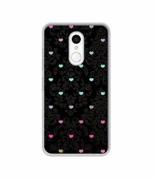 Amazon Brand - Solimo Designer Heart Texture UV Printed Soft Back Case Mobile Cover for Spice V801