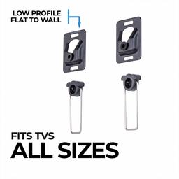 AmazonBasics Essentials Flat Universal TV Wall Mount