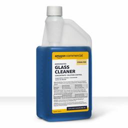 AmazonCommercial Glass Cleaner, Concentrate, Dilution Control, 32-Ounces, 6-Pack