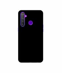 Amazon Brand - Solimo Designer Solid Black 3D Printed Hard Back Case Mobile Cover for Realme 5 Pro