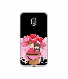 Amazon Brand - Solimo Designer Boy and Girl UV Printed Soft Back Case Mobile Cover for Nokia 2.2