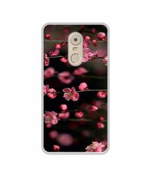 Amazon Brand - Solimo Designer Pink Flowers UV Printed Soft Back Case Mobile Cover for Lenovo K6 Note