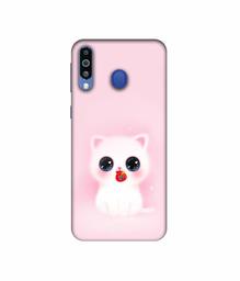 Amazon Brand - Solimo Designer Kitty 3D Printed Hard Back Case Mobile Cover for Samsung Galaxy M21