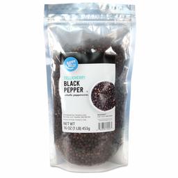 Amazon Brand - Happy Belly Tellicherry Black Pepper, Whole Peppercorn, 16 Ounces