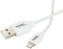 AmazonBasics Verbindungskabel Lightning auf USB, 1.8 m, Zertifiziert von Apple, weiß