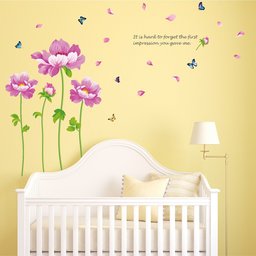 Amazon Brand - Solimo Wall Sticker for Home(First Impressions, Ideal Size on Wall, 230 x 146 cm)