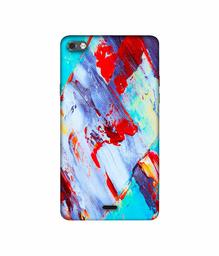 Amazon Brand - Solimo Designer Blue and Red Brush Texture 3D Printed Hard Back Case Mobile Cover for Micromax Canvas Sliver 5 Q450