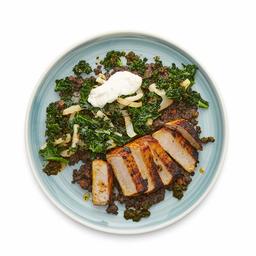 Amazon Meal Kits, Spice-Crusted Pork Loin with Lentils and Caramelized Fennel, Serves 2