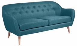 Amazon Brand - Movian Lina - Divano a 2 posti e mezzo, 82 x 184 x 82 cm (Lu x La x A), blu petrolio, gambe in faggio laccato