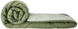 Amazon Brand - Solimo Microfibre Reversible Comforter, Double (Mossy Green & Pistachio Green, 200 GSM)