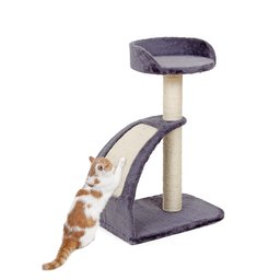 [Amazonブランド] Umi.(ウミ) キャットタワー 爪とぎ おもちゃ 一人遊び 猫用 小型 高い 台座 天然サイザル麻