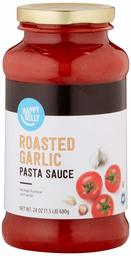 Amazon Brand - Happy Belly Roasted Garlic Pasta Sauce, 24 Ounce