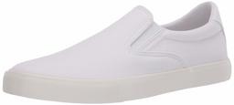 Amazon Essentials Classic Canvas Slip on Sneaker Fashion-Sneakers, Blanco, 7.5