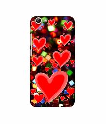 Amazon Brand - Solimo Designer Heart Texture on Glitters 3D Printed Hard Back Case Mobile Cover for Vivo Y69