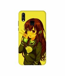 Amazon Brand - Solimo Designer DJ Girl Vector 3D Printed Hard Back Case Mobile Cover for Vivo Y95