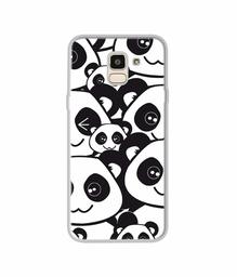 Amazon Brand - Solimo Designer Panda Texture UV Printed Soft Back Case Mobile Cover for Samsung Galaxy J6