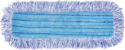 AmazonBasics Microfiber Dust Mop Cleaning Pad With Loops, 18 Inch, 12-Pack