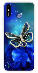 Amazon Brand - Solimo Designer Multicolor Butterfly Flower Design Printed Soft Back Case Mobile Cover for Tecno Spark Go Plus