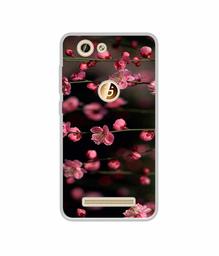 Amazon Brand - Solimo Designer Pink Flowers UV Printed Soft Back Case Mobile Cover for Gionee F103 Pro