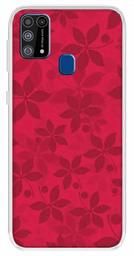 Amazon Brand - Solimo Designer Multicolor Leaf Red Pattern Printed Soft Back Case Mobile Cover for Samsung Galaxy M31