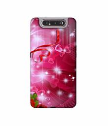 Amazon Brand - Solimo Designer Love 3D Printed Hard Back Case Mobile Cover for Samsung Galaxy A80