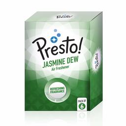 Amazon Brand - Presto! Air Freshener Pocket, Jasmine Dew - 10 g (Pack of 6)